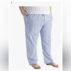 Polo Ralph Lauren Men's Lounge Pants 4XL Blue Stripe 100% Cotton.